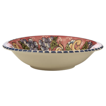 Grapes Ceramica Salerno 21cm Pasta Bowls (Set of 6)